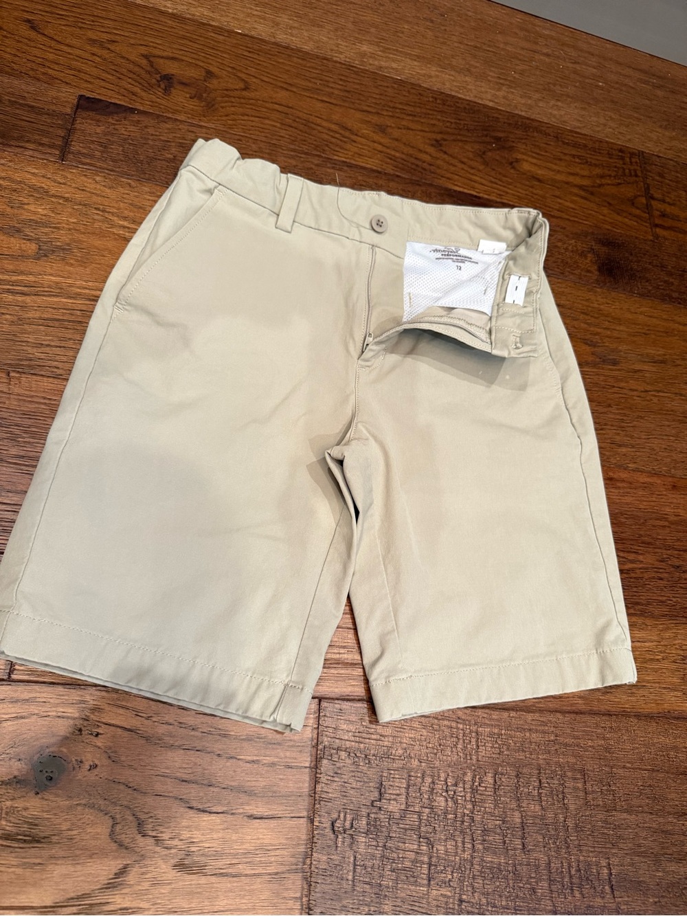 Vineyard Vines Boys Khaki Flat Front Shorts